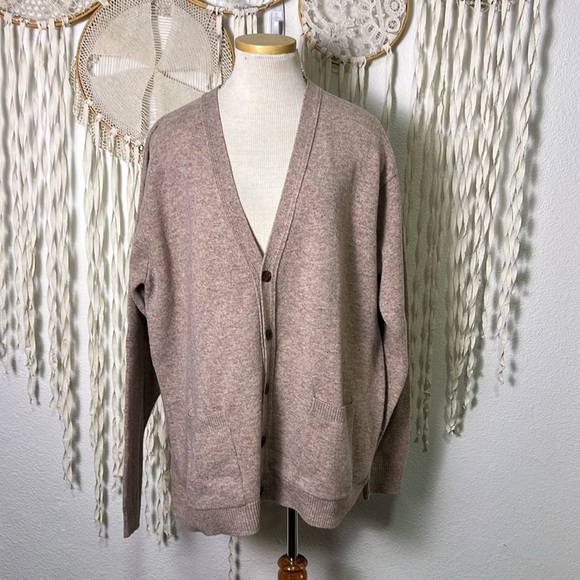 Woolovers Men's 100% New Wool Button Front Cardigan Size Large - Picture 1 of 11